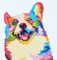 DIAMOND ART BY LEISURE ARTS Corgi, 8"x8", Beginner Diamond Painting Kits for Adults, Diamond Art for Adults, Diamond Art Kit, Diamond Art Painting